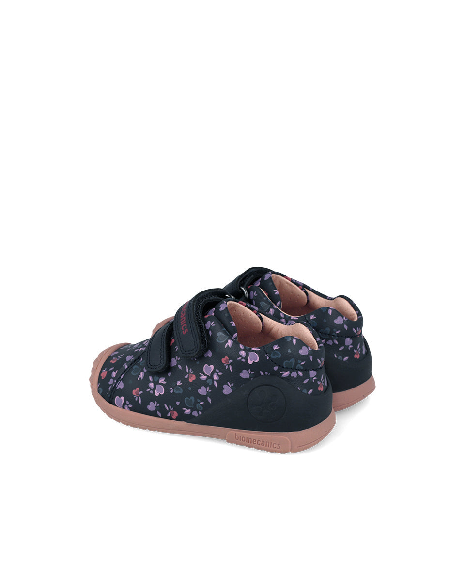 Biomecanics pantofi fete captusiti cu lana 18-25 Sauvage Ocean cu inimioare