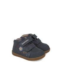 Biomecanics pantofi baieti Barefoot 19-26 Sauvage Ocean cu animale