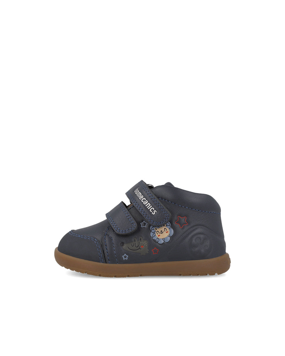 Biomecanics pantofi baieti Barefoot 19-26 Sauvage Ocean cu animale