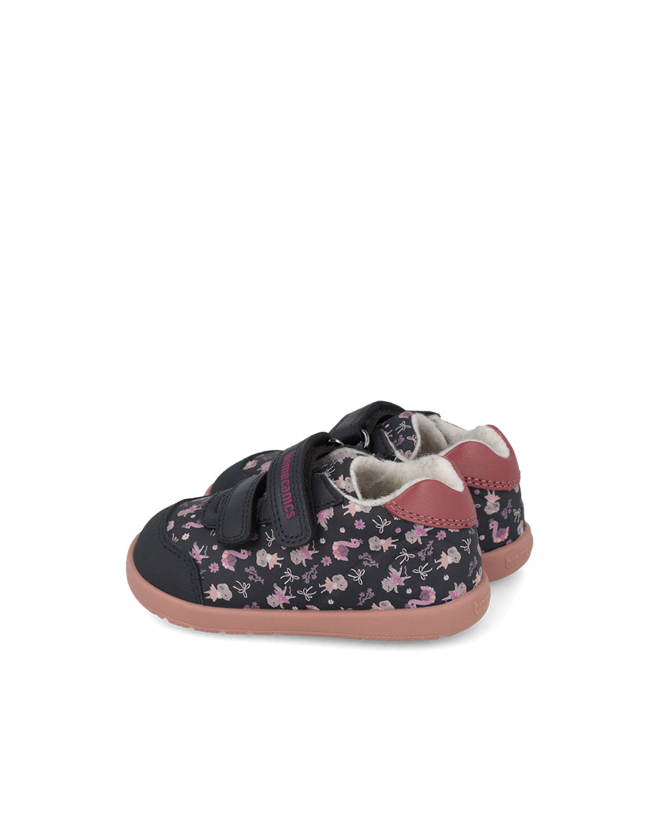 Biomecanics pantofi fete  Wider captusiti cu lana 19-26 Savuage Ocean cu lebede
