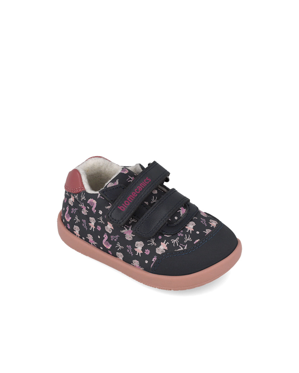 Biomecanics pantofi fete  Wider captusiti cu lana 19-26 Savuage Ocean cu lebede