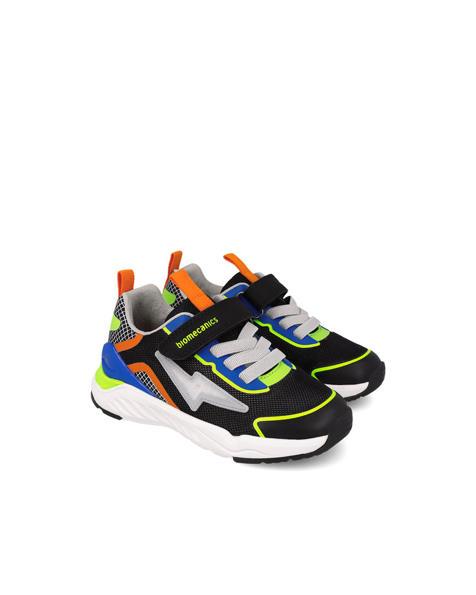 Biomecanics pantofi baieti sport cu LED 26-31 Mat Negro