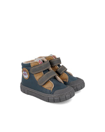 Garvalin By Biomecanics pantofi baieti Barefoot captusiti 22-28 Nobuck PU Azul Marino