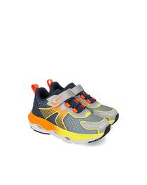 Garvalin By Biomecanics pantofi sport baieti 28-35 Mat Azul cu portocaliu si galben