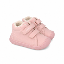 Biomecanics pantofi fete Wider captusiti cu lana 19-26 Nobuck Rosa