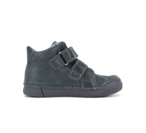 D.D.Step ghete fete cu LED 25-30 Black cu floricele