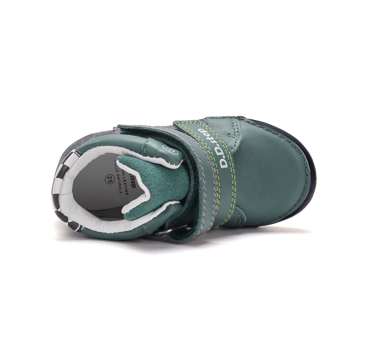 D.D.Step ghete baieti cu LED 25-30 Emerald cu masina de curse