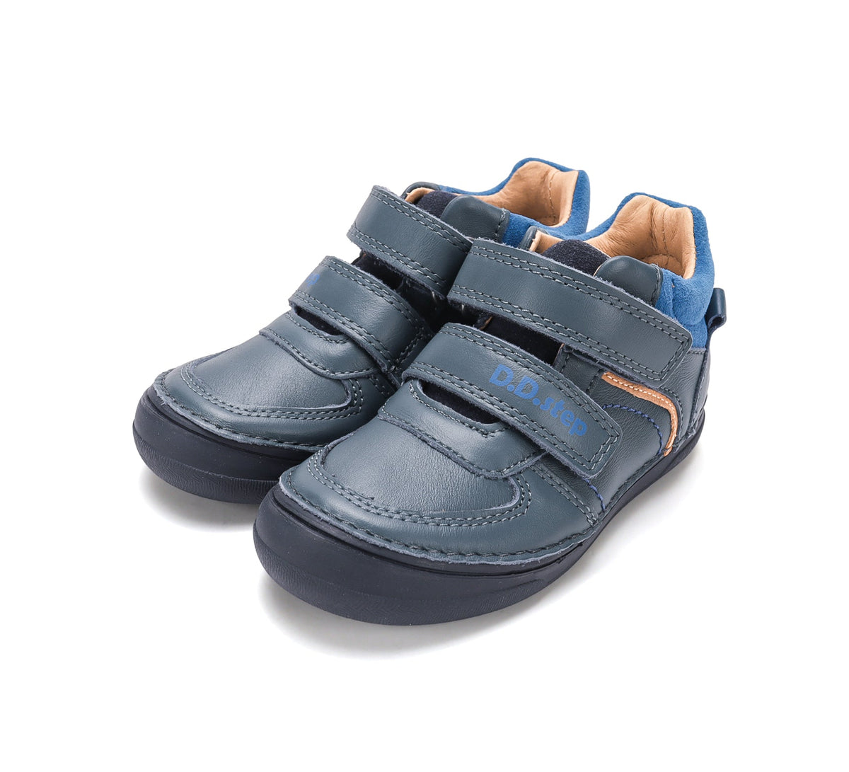 D.D.Step pantofi baieti cu scai 26-31 Royal Blue