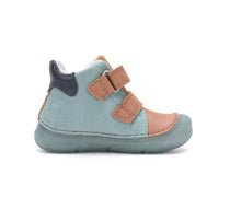 D.D.Step ghete baieti imblanite SUN REACTIVE cu talpa fluorescenta 20-31 Turquise cu naveta
