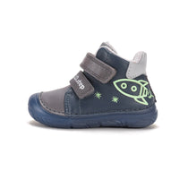 D.D.Step ghete baieti imblanite SUN REACTIVE cu talpa fluorescenta 20-31 Royal Blue cu naveta