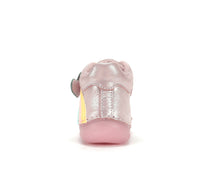D.D.Step ghete fete imblanite SUN REACTIVE cu talpa fluorescenta 20-31 Rose Gold cu inimioar si curcubeu