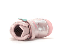 D.D.Step ghete fete imblanite SUN REACTIVE cu talpa fluorescenta 20-31 Rose Gold cu inimioar si curcubeu
