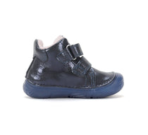D.D.Step ghete fete imblanite SUN REACTIVE cu talpa fluorescenta 20-31 Royal Blue cu inimioar si curcubeu