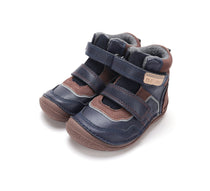 D.D.Step ghete baieti Barefoot captusite Water Repellence si fluorescente 22-33 Chocolate