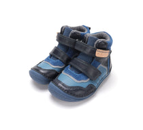 D.D.Step ghete baieti Barefoot captusite Water Repellence si fluorescente 22-33 Aero Blue