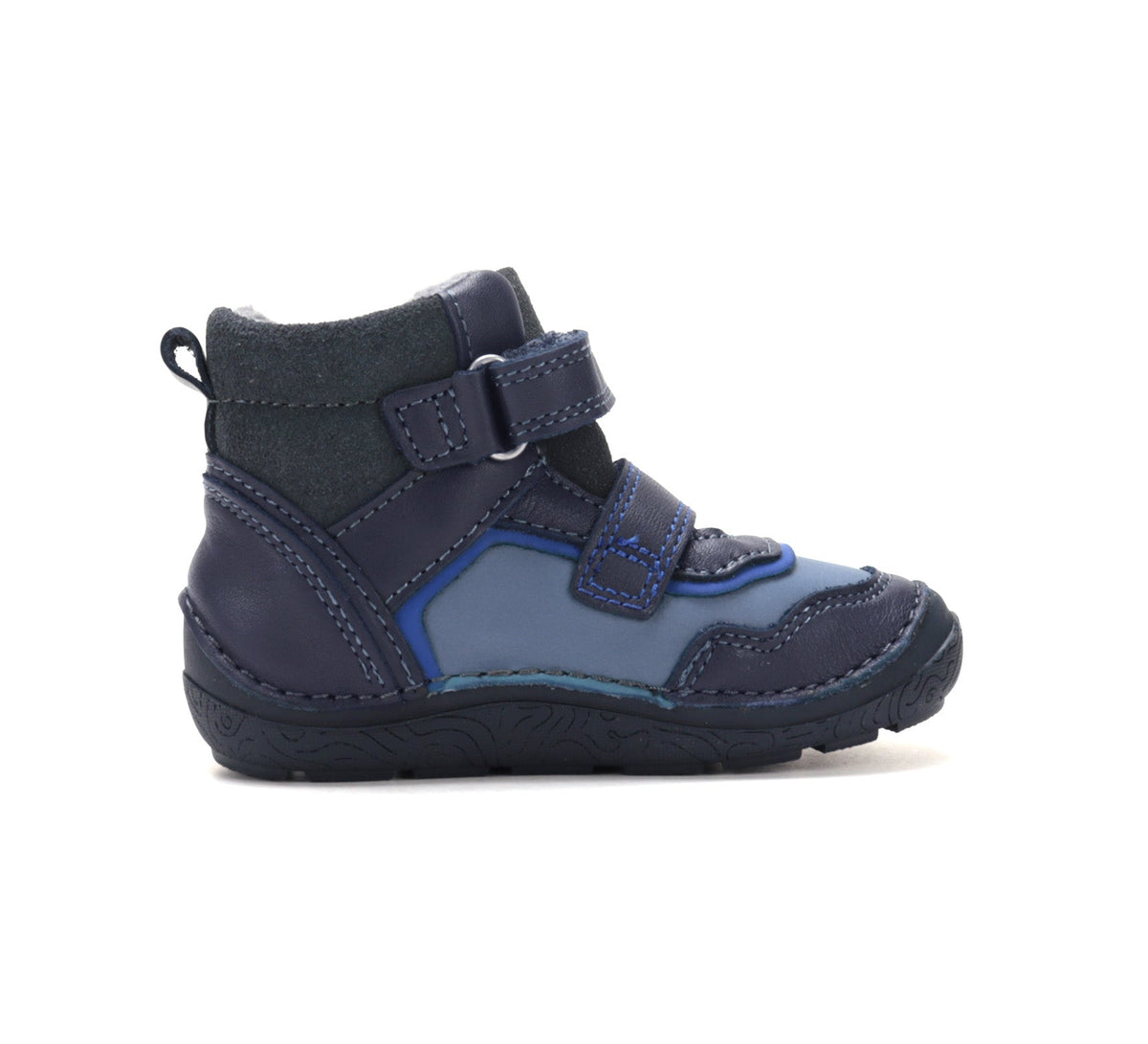 D.D.Step ghete baieti Barefoot captusite Water Repellence si fluorescente 22-33 Royal Blue
