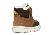 Geox ghete baieti captusite WILLABOOM AmphibioxTEX Waterproof 20-27 Tobacco/Dark Brown