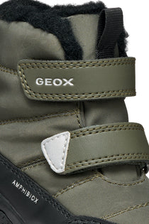 Geox ghete baieti captusite BALTIC AmphibioxTEX Waterproof 20-27 Dark Green/Black