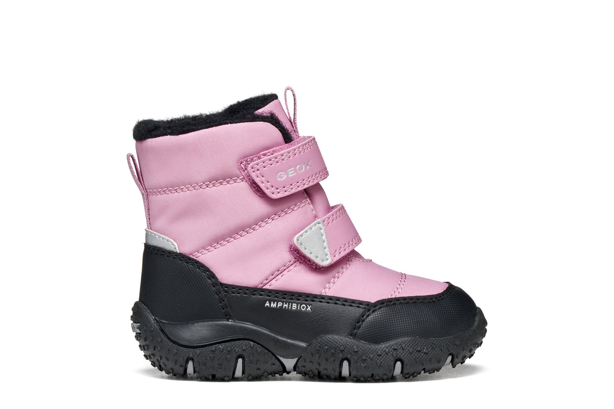 Geox ghete fete captusite BALTIC AmphibioxTEX Waterproof 20-27 Dark Pink/Black
