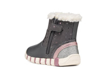 Geox cizme fete imblanite IUPIDOO 18-26 Dark Grey/Silver