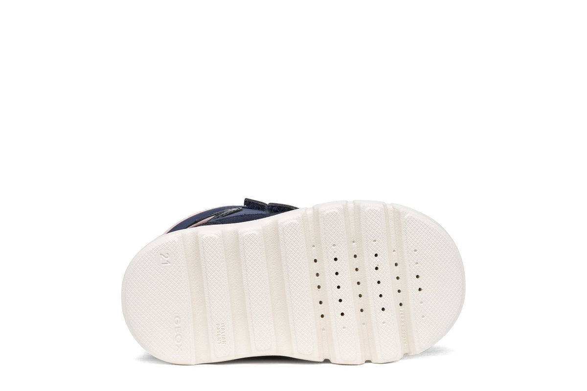 Geox ghete fete captusite WILLABOOM AmphibioxTEX Waterproof 20-27 Navy/Old Rose cu inimioara