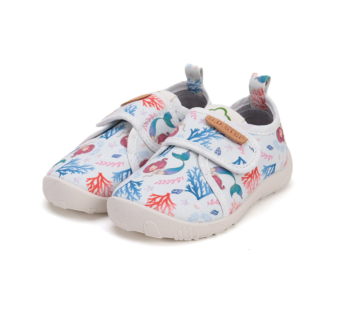D.D.Step pantofi fete Barefoot de interior din panza 26-31 Sky Blue sirena