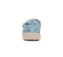 D.D.Step pantofi baieti Barefoot de interior din panza 20-31 Turquise surf