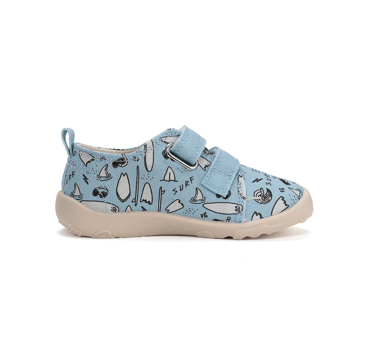 D.D.Step pantofi baieti Barefoot de interior din panza 20-31 Turquise surf