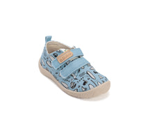 D.D.Step pantofi baieti Barefoot de interior din panza 20-31 Turquise surf