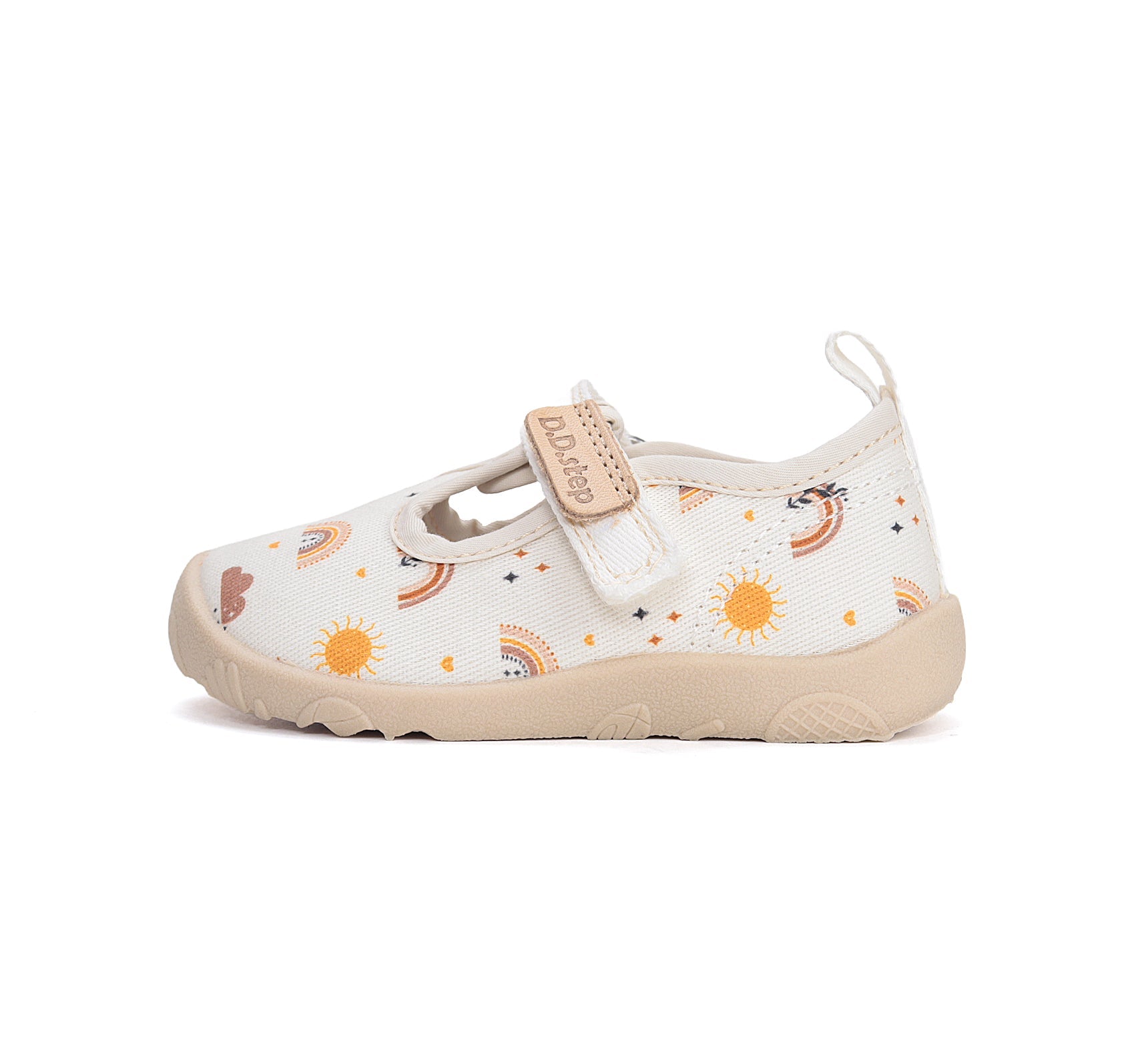 D.D.Step kivágott vászon Barefoot lánycipő, benti használatra 20-31 White szivárvány Másodlagos kép