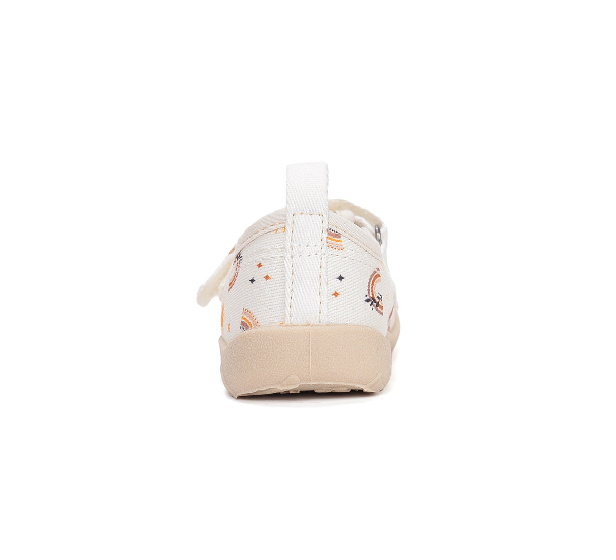 D.D.Step kivágott vászon Barefoot lánycipő, benti használatra 20-31 White szivárvány
