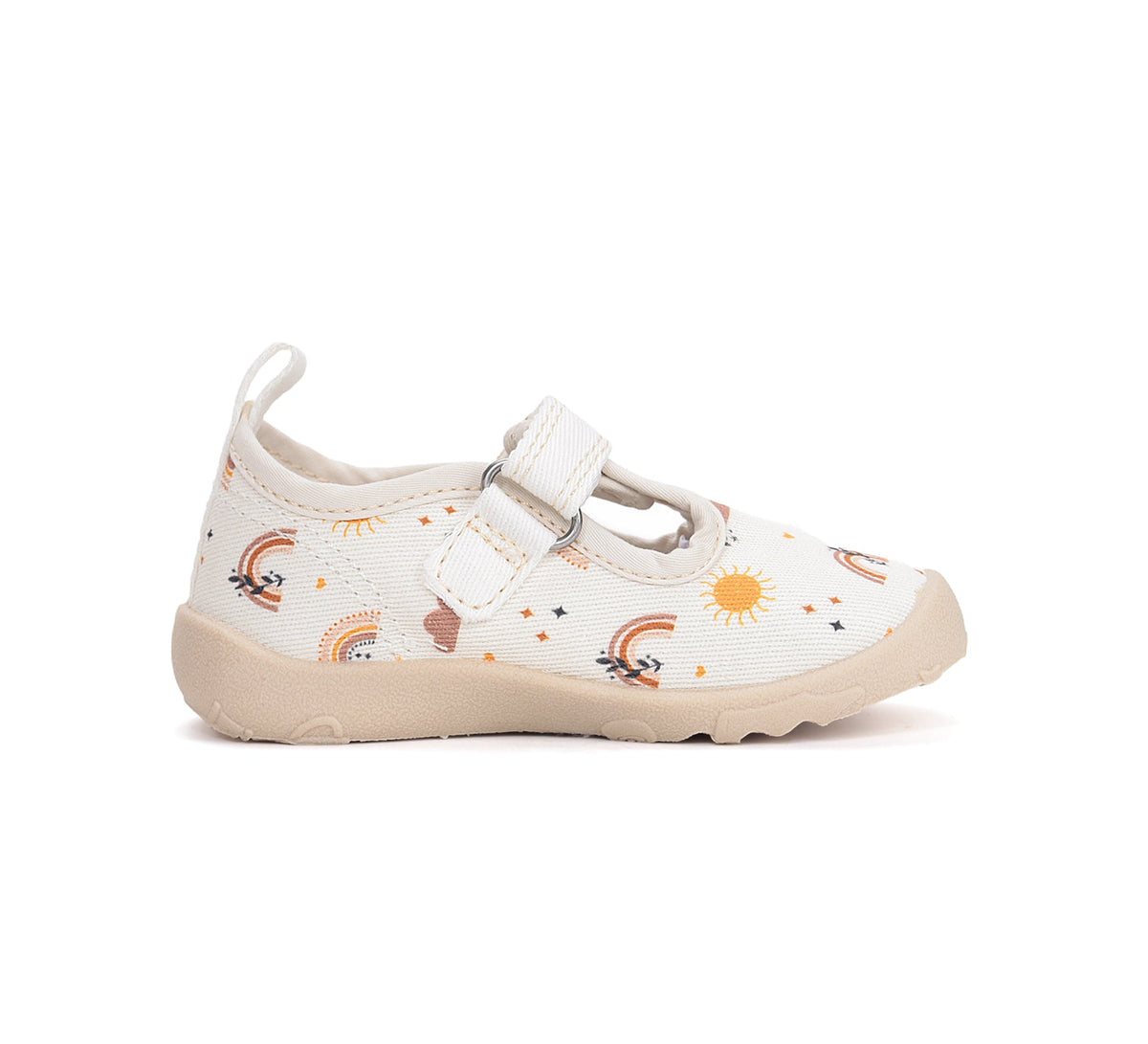 D.D.Step kivágott vászon Barefoot lánycipő, benti használatra 20-31 White szivárvány