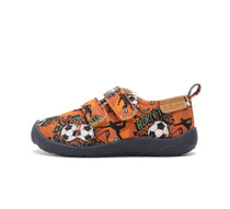 D.D.Step pantofi baieti Barefoot de interior din panza 20-31 Orange cu minge