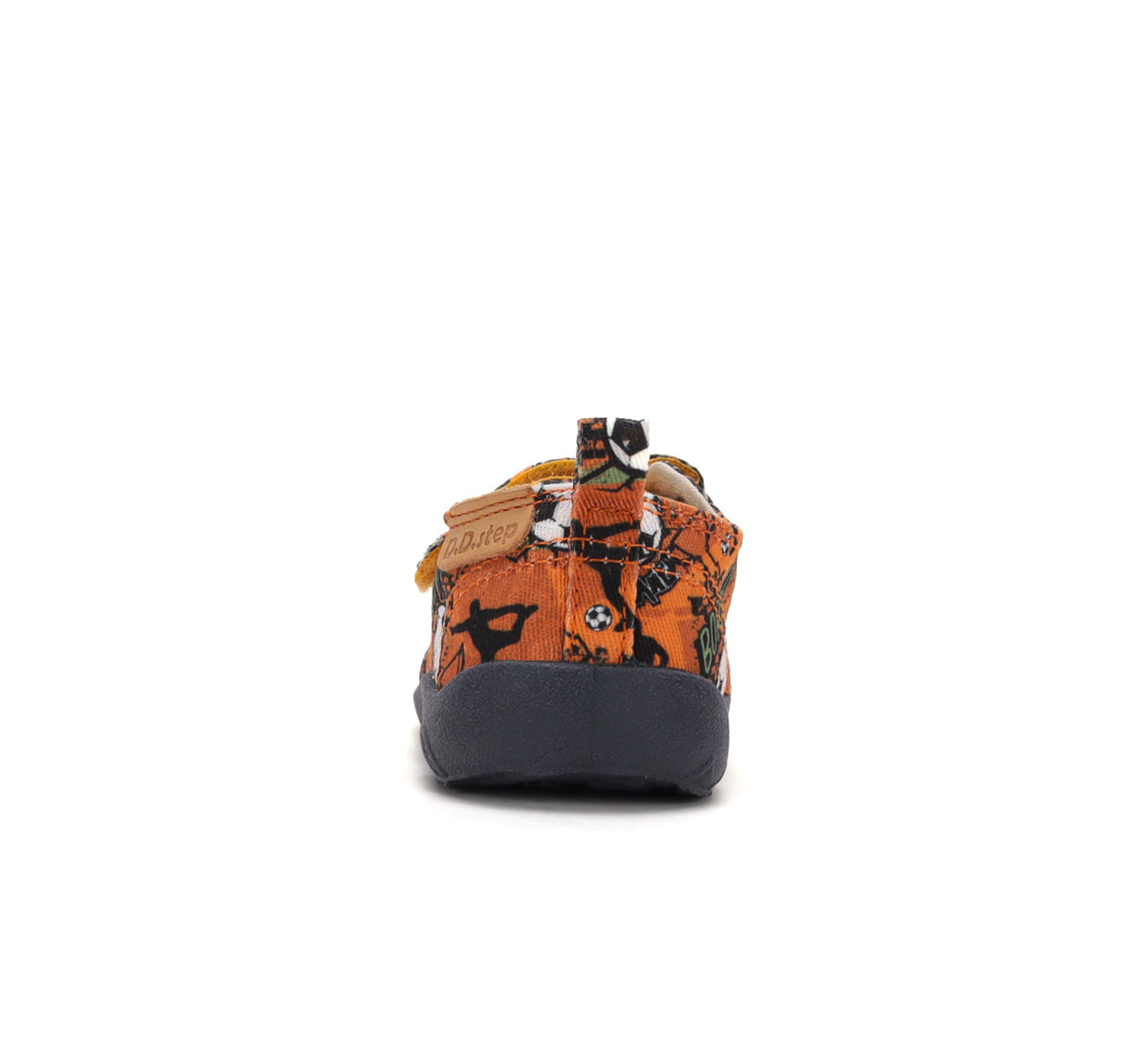 D.D.Step pantofi baieti Barefoot de interior din panza 20-31 Orange cu minge