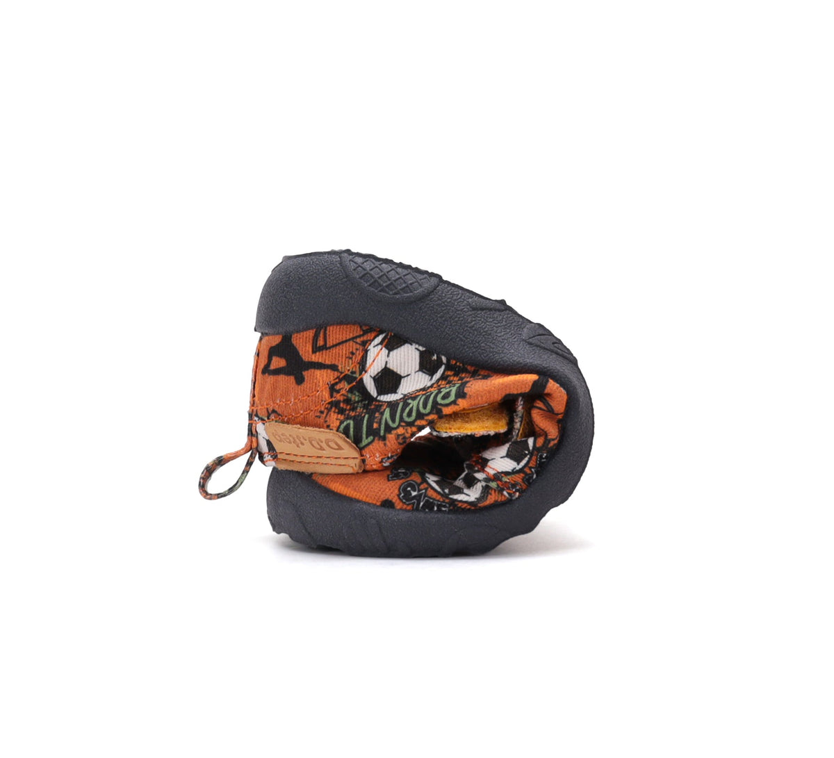 D.D.Step pantofi baieti Barefoot de interior din panza 20-31 Orange cu minge