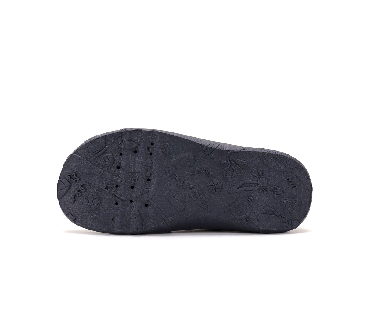 D.D.Step pantofi baieti Barefoot de interior din panza 20-31 Royal Blue cu minge