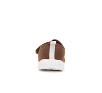D.D.Step pantofi baieti Barefoot de interior din panza 20-25 Chocolate cu ursulet