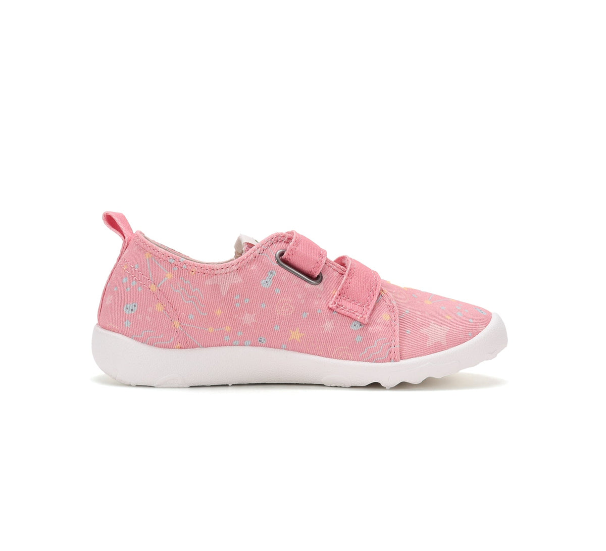 D.D.Step pantofi fete Barefoot de interior din panza 20-25 Strawberry cu stelute