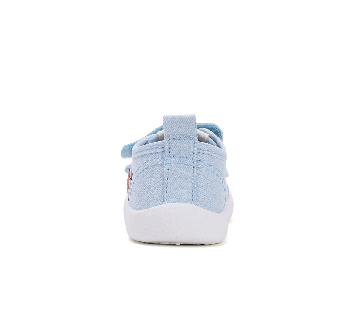 D.D.Step tenisi fete din panza 22-27 Sky Blue cu purecelus roz
