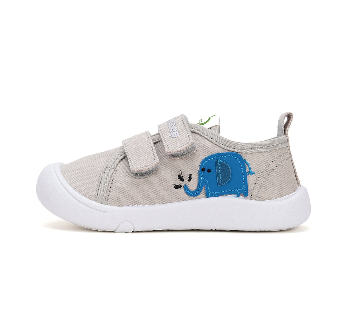D.D.Step tenisi baieti din panza 22-27 Dark Grey cu elefant