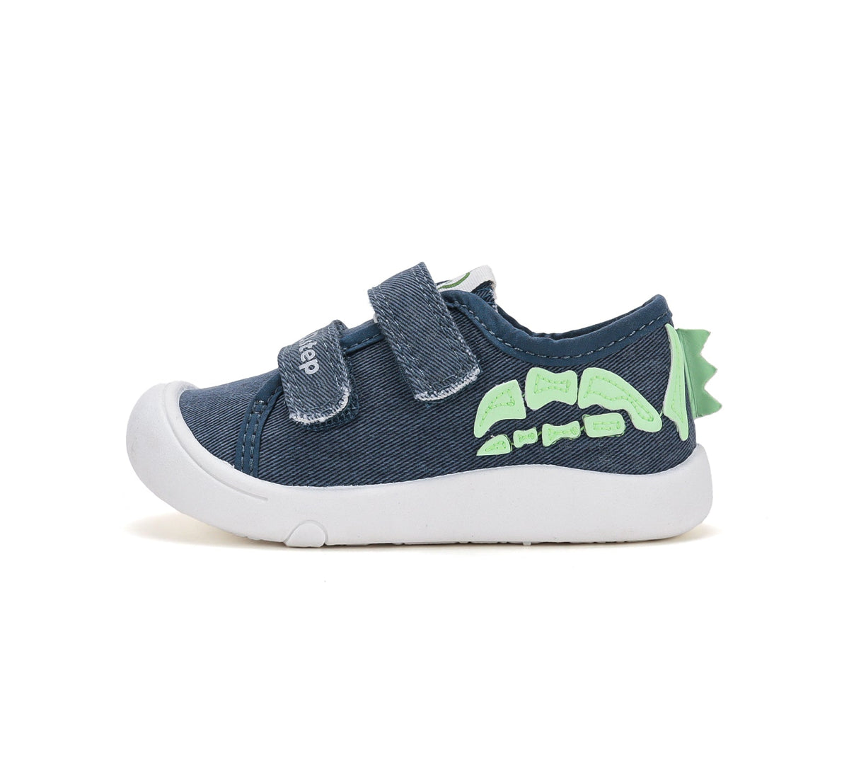 D.D.Step tenisi baieti din panza SUN REACTIVE 22-33 Royal Blue cu dino