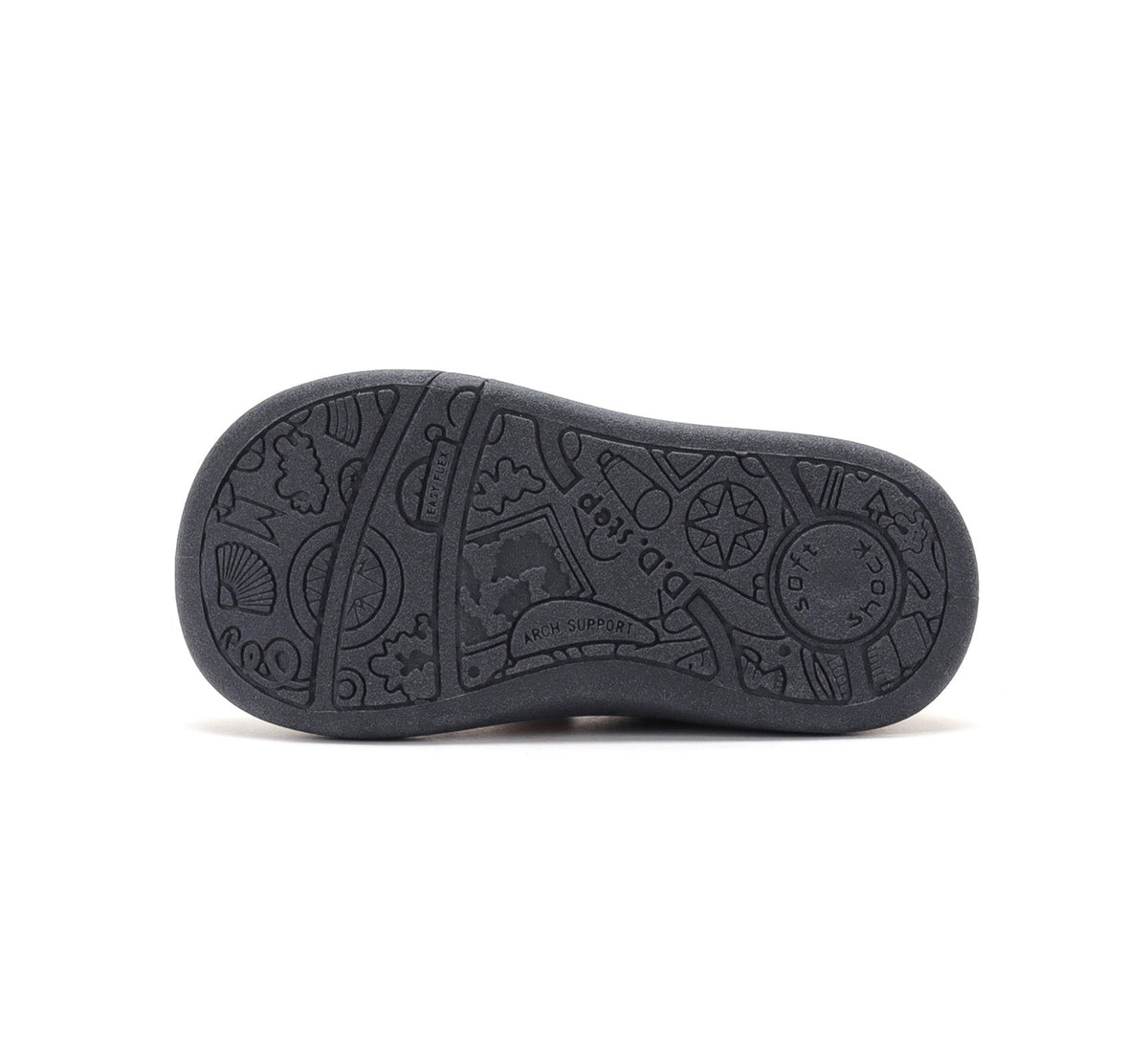 D.D.Step tenisi baieti din panza 22-33 Marine Grey cu dinozauri