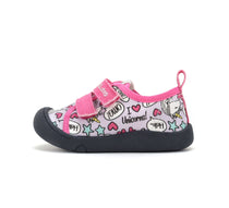 D.D.Step tenisi fete din panza 22-33 Lila cu unicorn