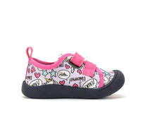 D.D.Step tenisi fete din panza 22-33 Lila cu unicorn