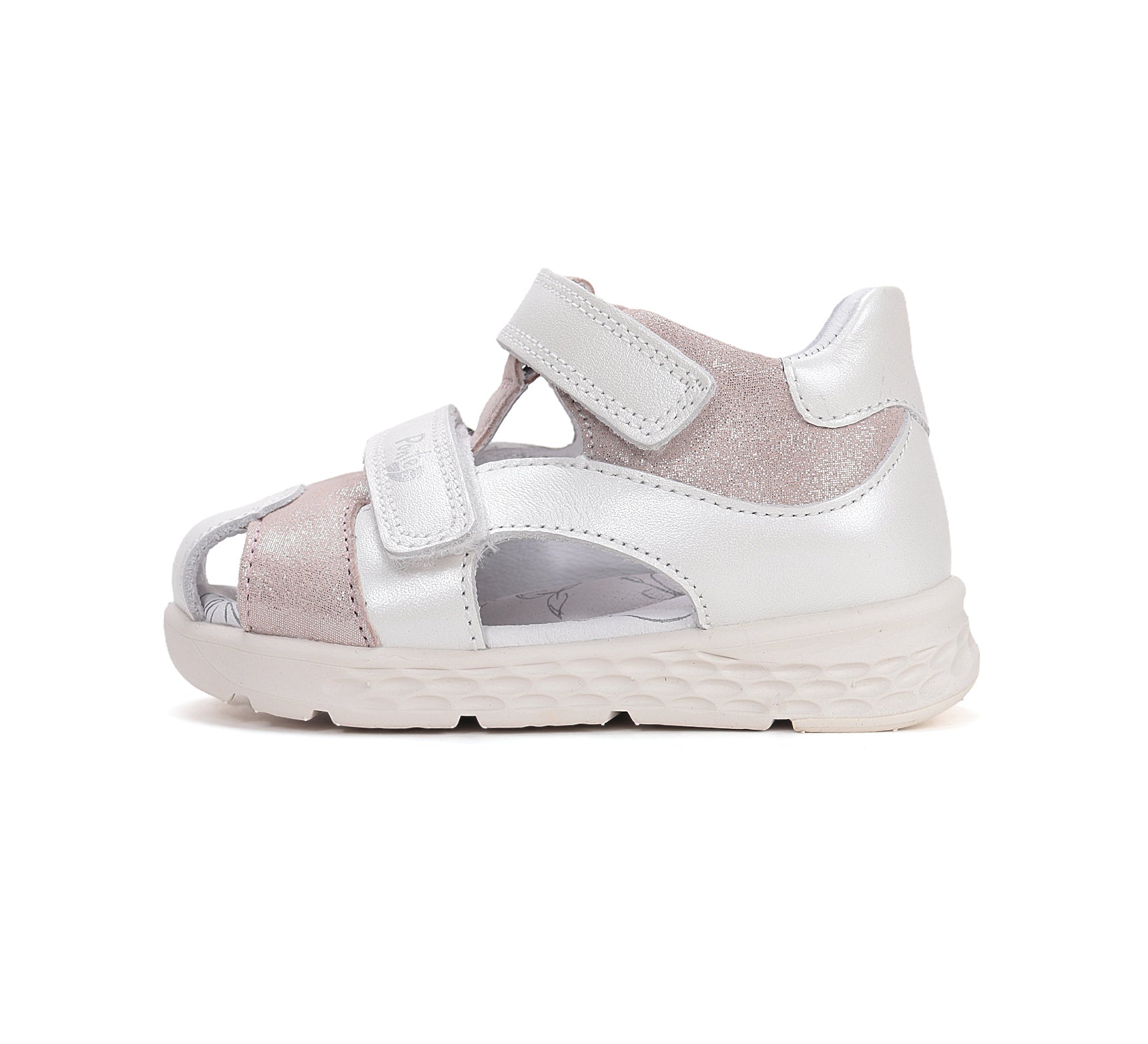 D.D.Step sandale fete Ponte20 supinati 22-33 White cu roz Imagine secundară a produsului