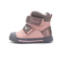 D.D.Step pantofi fete Ponte20 supinati imblaniti 22-33 Rose Gold cu maro