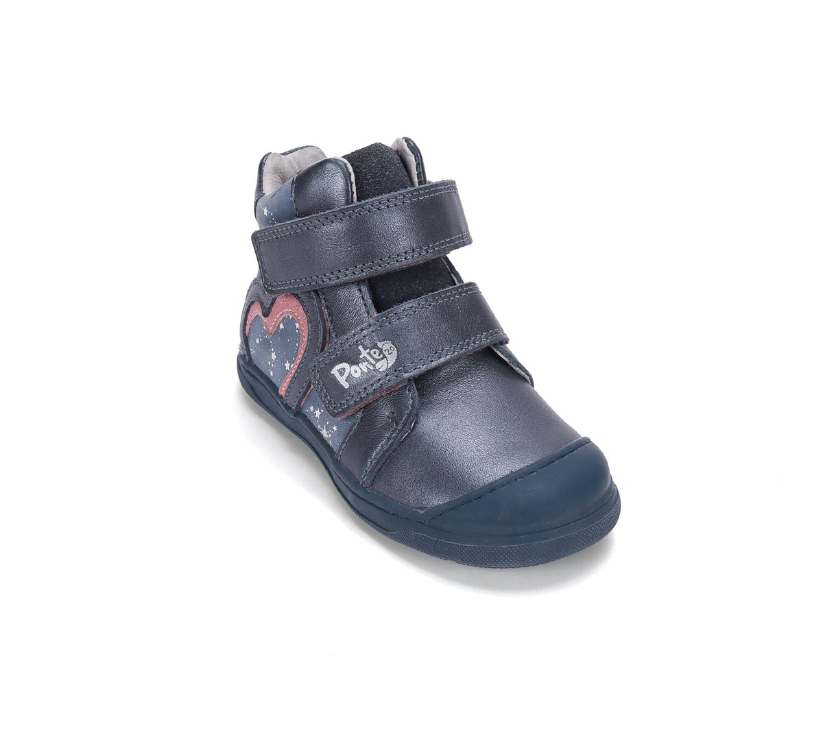 D.D.Step pantofi fete Ponte20 supinati 22-33 Cobalt cu inimioare
