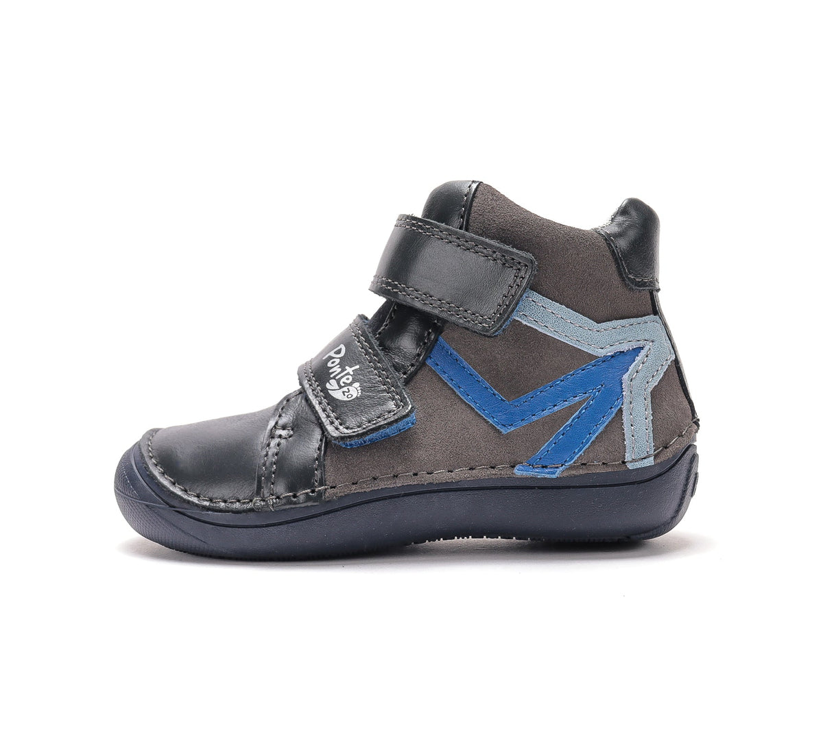 D.D.Step pantofi baieti Ponte20 supinati 24-35 Marine grey cu albastru
