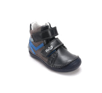 D.D.Step pantofi baieti Ponte20 supinati 24-35 Marine grey cu albastru