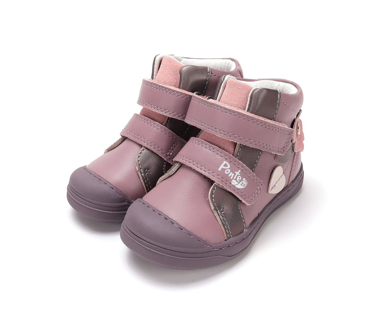 D.D.Step pantofi fete Ponte20 supinati 22-33 Lila cu floricele